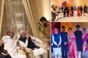 Cross-Party Optics: PM Modi, Amit Shah, and Sharad Pawar Attend Revati Sule’s Wedding Reception